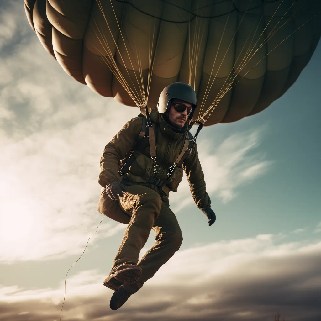 фото Джозеф Киттинджер совершил прыжок с парашютом